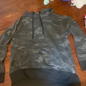 Gray camo mens hoodie